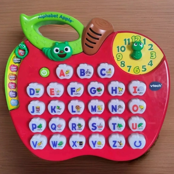 VTech Alphabet Apple Learning Toy ABC Music Lights Preschool Educational - Picture 1 of 13